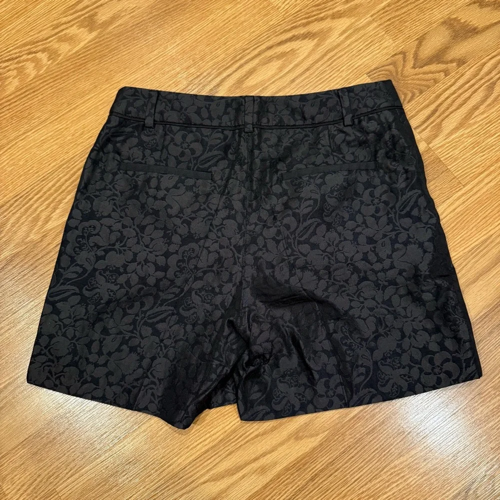 Ballsey Black‎ Floral Jacquard Dress Shorts sz 36 / 4